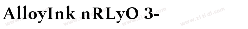 AlloyInk nRLyO 3字体转换